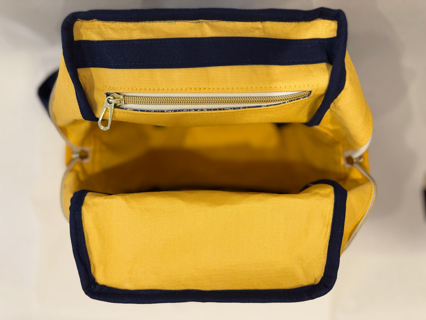 Navy and Yellow Mini Backpack